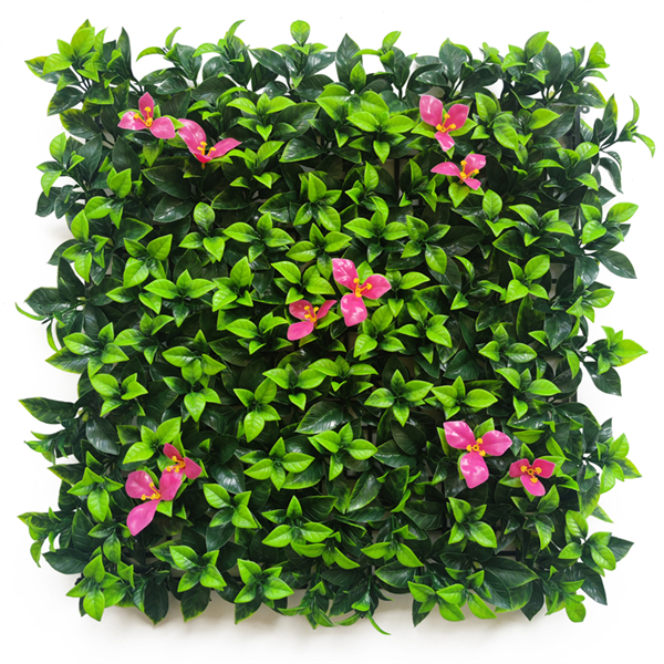 Gardenia leaves with pink flowers